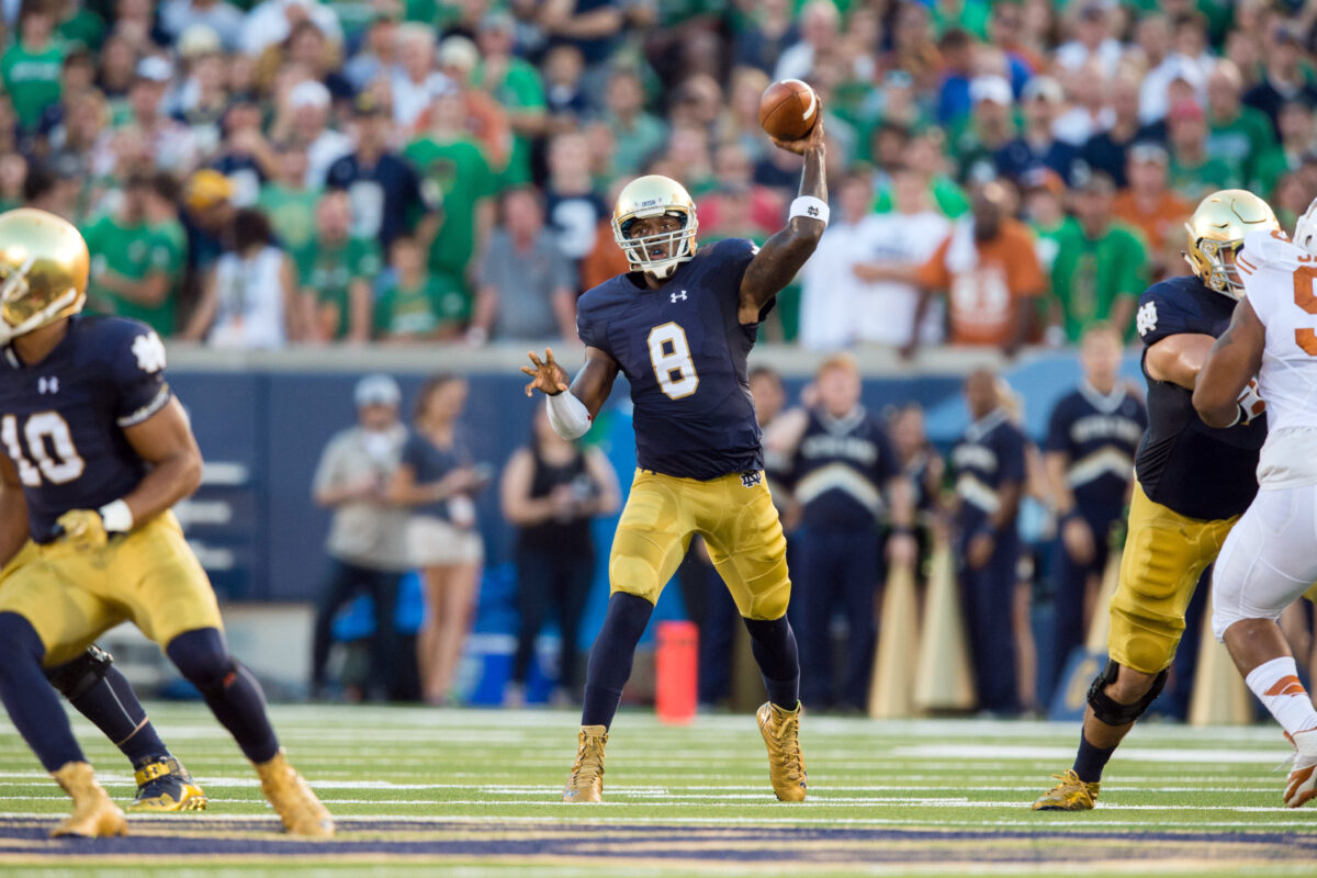 Former Notre Dame quarterback believes Irish aren’t following a football 101 rule