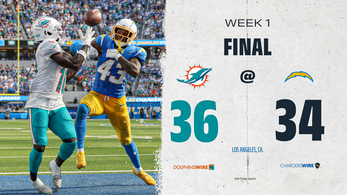 Everything to know from Chargers’ loss to Dolphins in Week 1