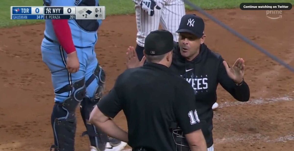 Hot mics pick up the NSFW stuff Aaron Boone yelled at ump after being ejected