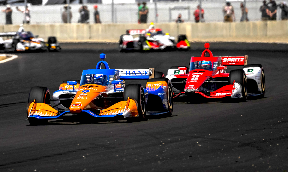 Dixon rallies from early issues to win chaotic IndyCar finale at Laguna Seca