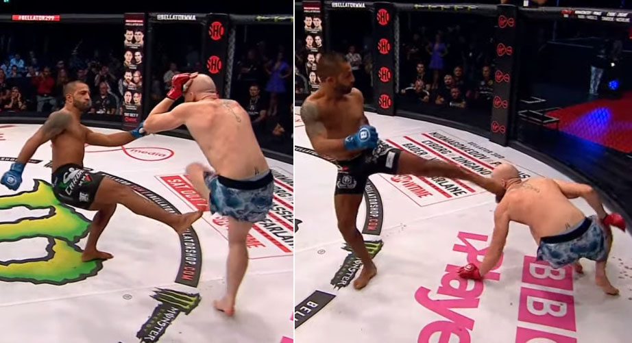 Bellator 299 video: Daniele Miceli vs. Peter Queally ends in no contest after illegal head kick ruled accidental