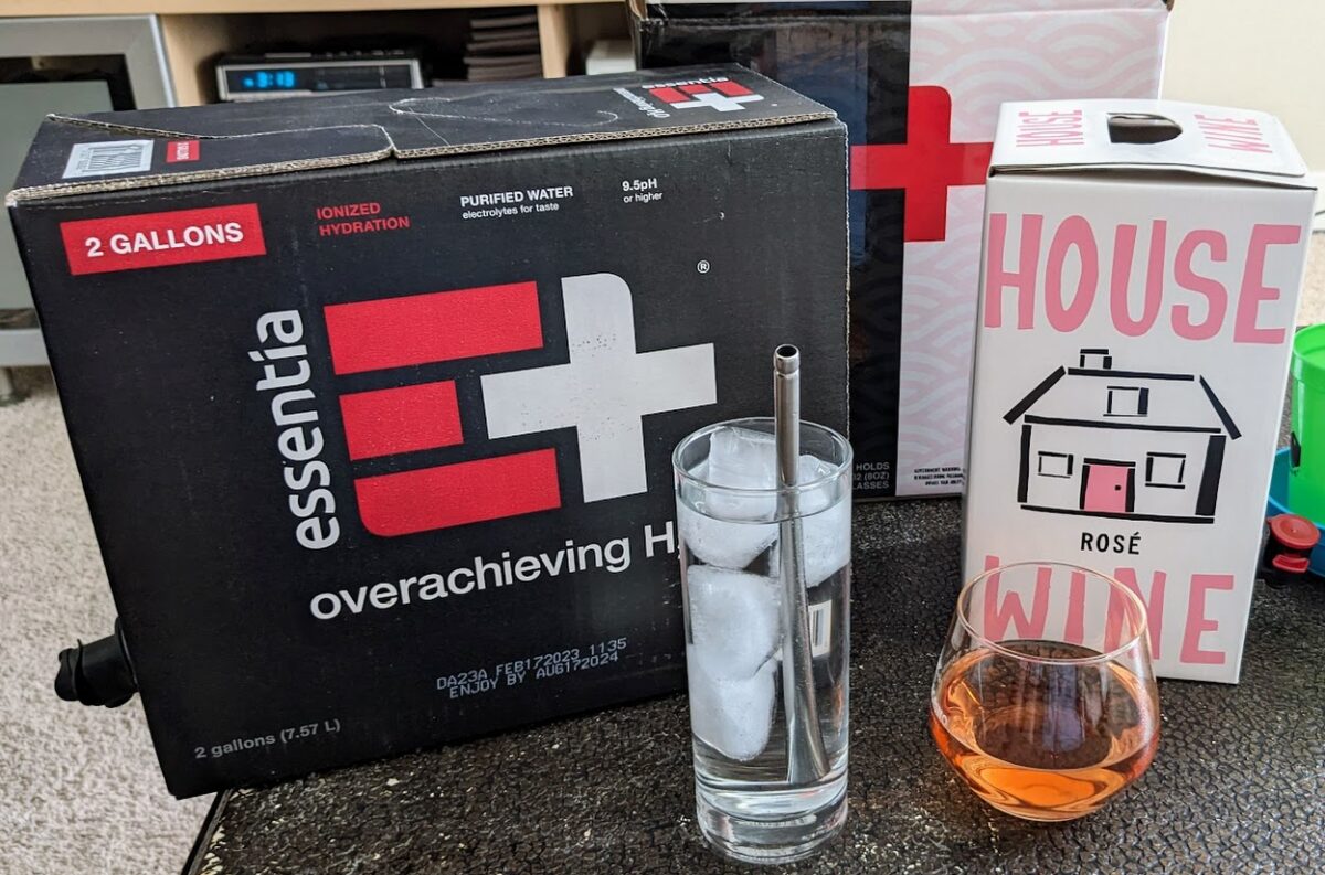 Beverage of the Week: Essentia and House Wine’s rose+water box is weird, possibly brilliant tailgating