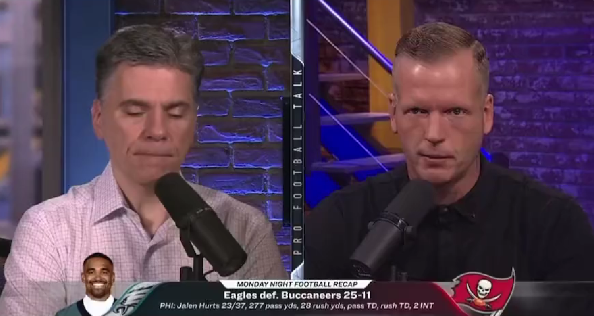 Chris Simms was rightfully blasted for suggesting NFL defenders should headhunt Jalen Hurts