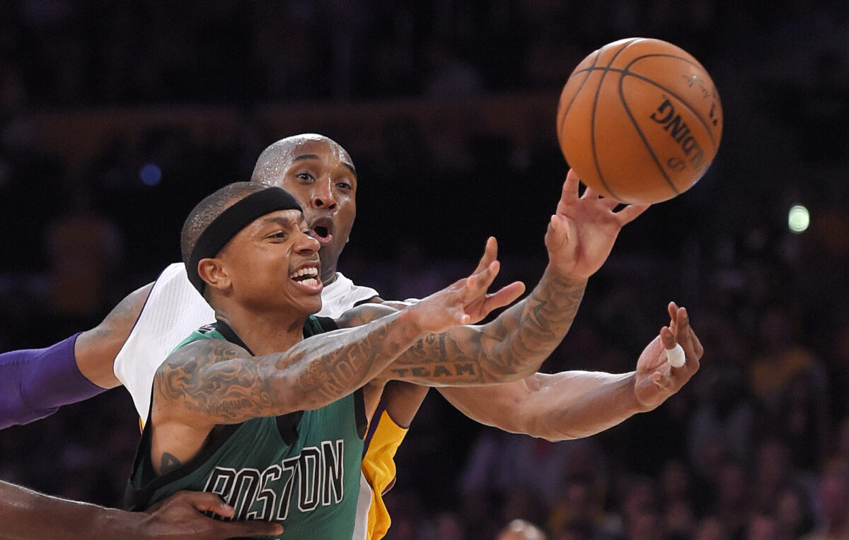 Isaiah Thomas on how film sessions with Kobe Bryant made him a better Boston Celtic