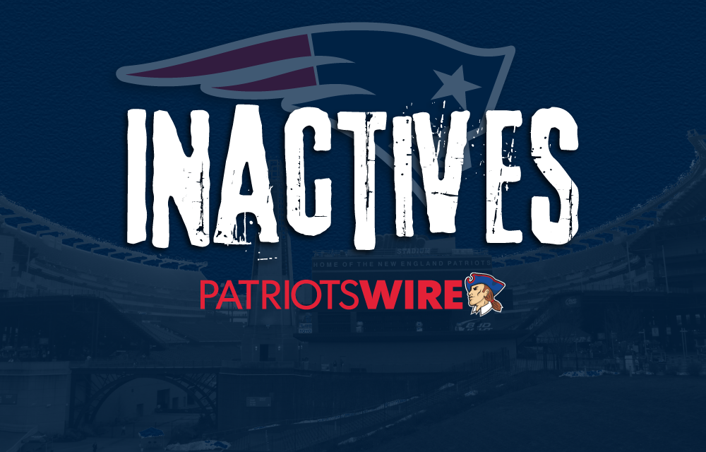 Patriots Week 3 inactives: Trent Brown IN, Jonathan Jones OUT vs. Jets