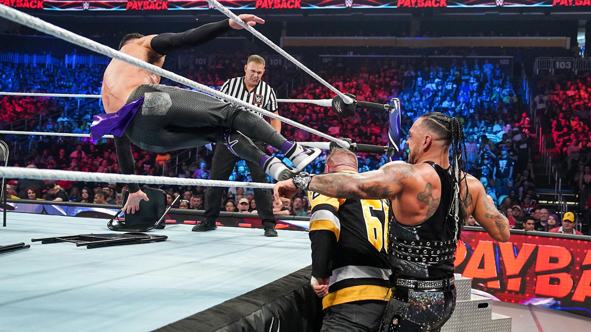WWE Payback 2023 results: KO, Sami find 2-on-5 too much to handle, Judgment Day wins tag team gold