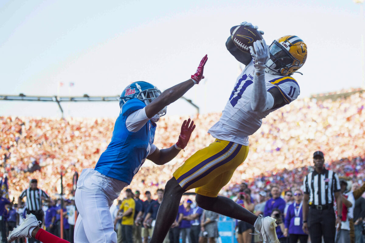 LSU WR Brian Thomas is one of the college season’s biggest draft risers