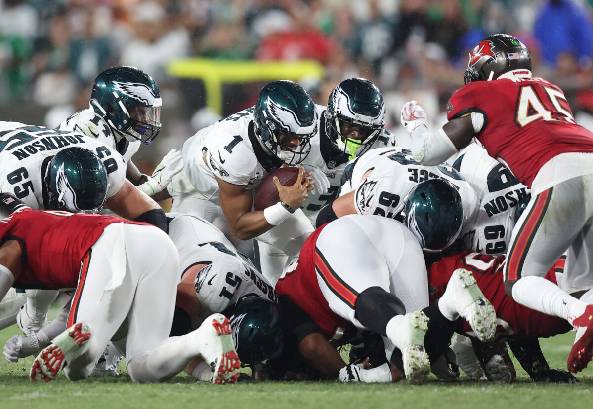 Lane Johnson on Brotherly Shove: ‘We’re better at it than most, it is what it is’