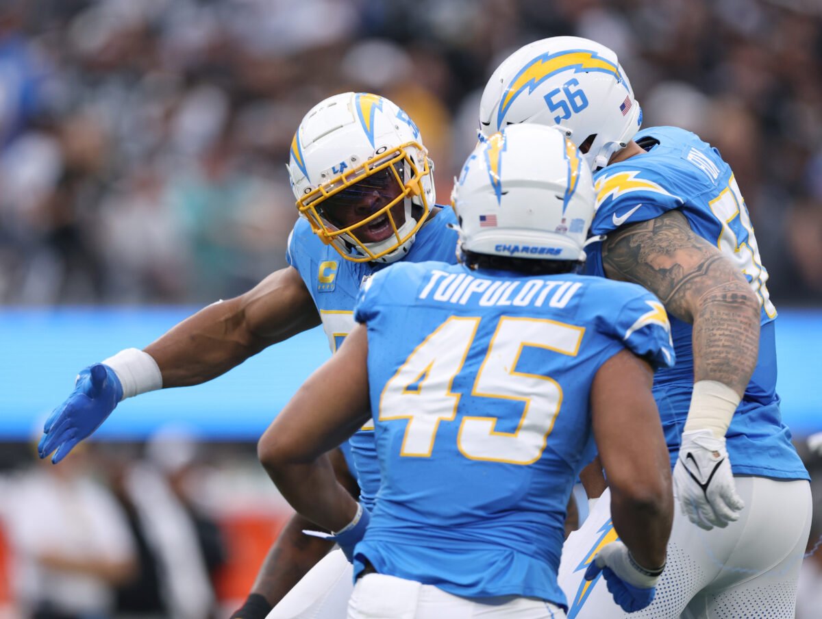 PFF: Chargers EDGE Tuli Tuipulotu deemed highest-graded rookie from Week 6