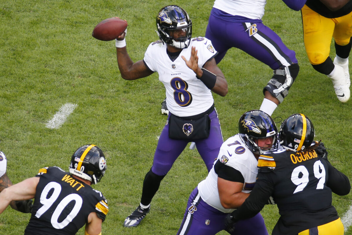 Ravens PFF grades: Best and worst performers from 17-10 loss to Steelers