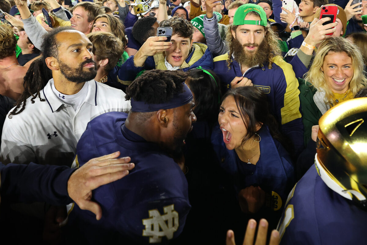 Notre Dame shocks, routs USC: Remarkable photos from memorable night