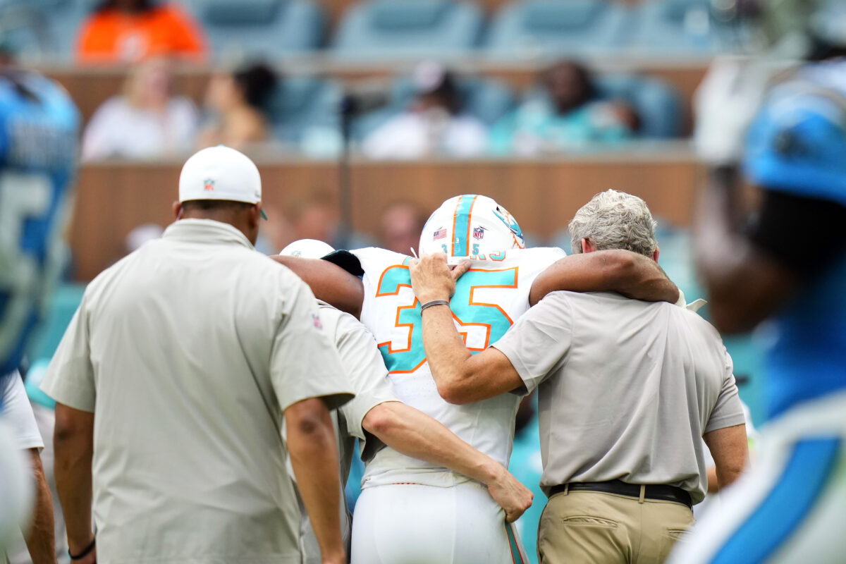 Mike McDaniel provides updates on a quartet of injured Dolphins