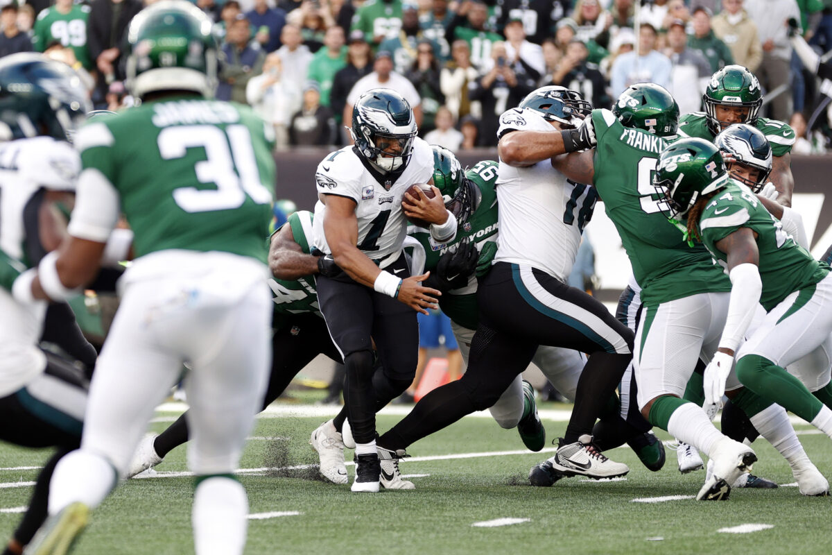 Takeaways and highlights from first half of Eagles’ Week 6 matchup vs. Jets