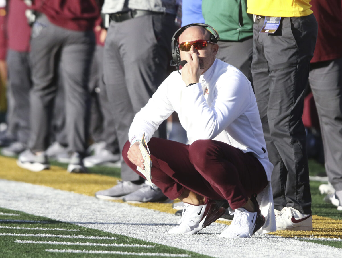 P.J. Fleck on invalid fair catch: ‘There’s nothing controversial about it’
