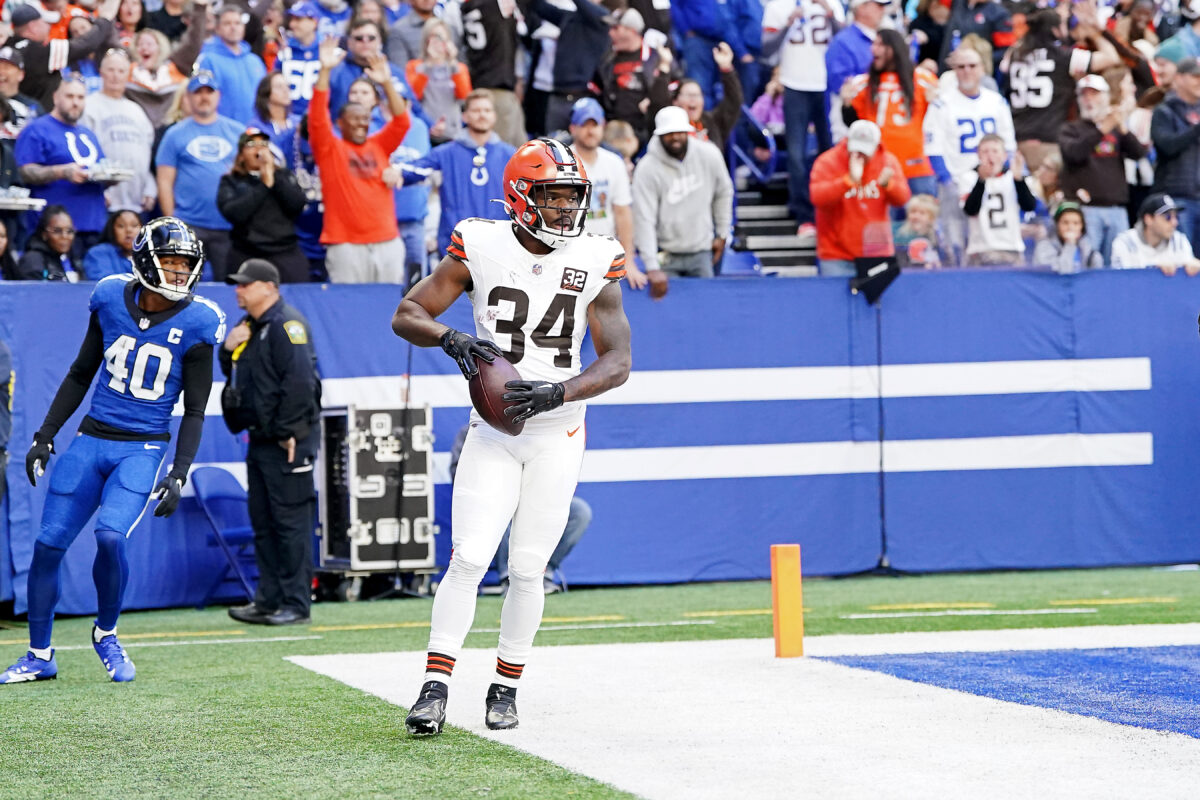 Schefter: Browns expected to be without Jerome Ford for 1-2 weeks