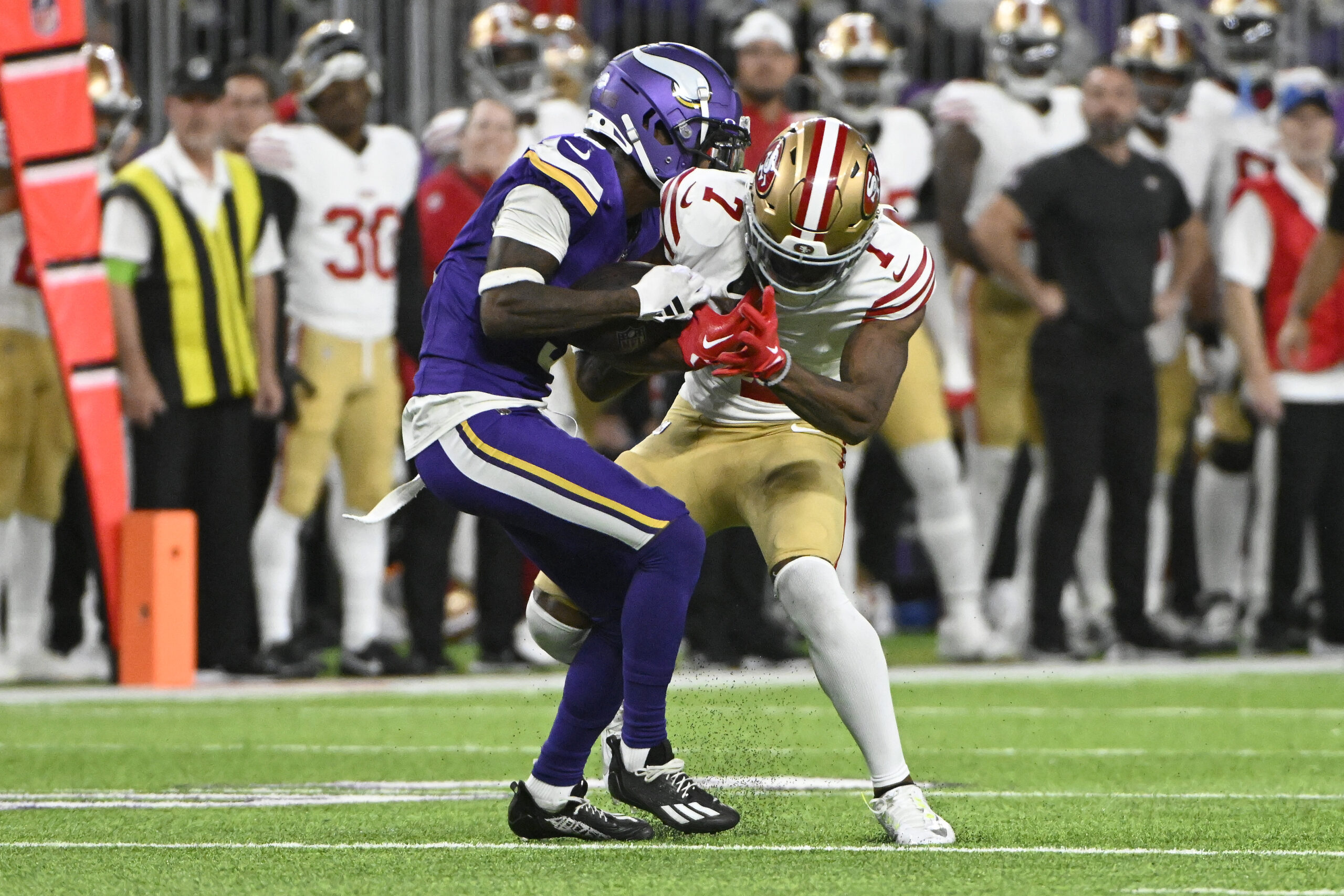 Vikings WR Jordan Addison exacts revenge on 49ers CB Charvarius Ward