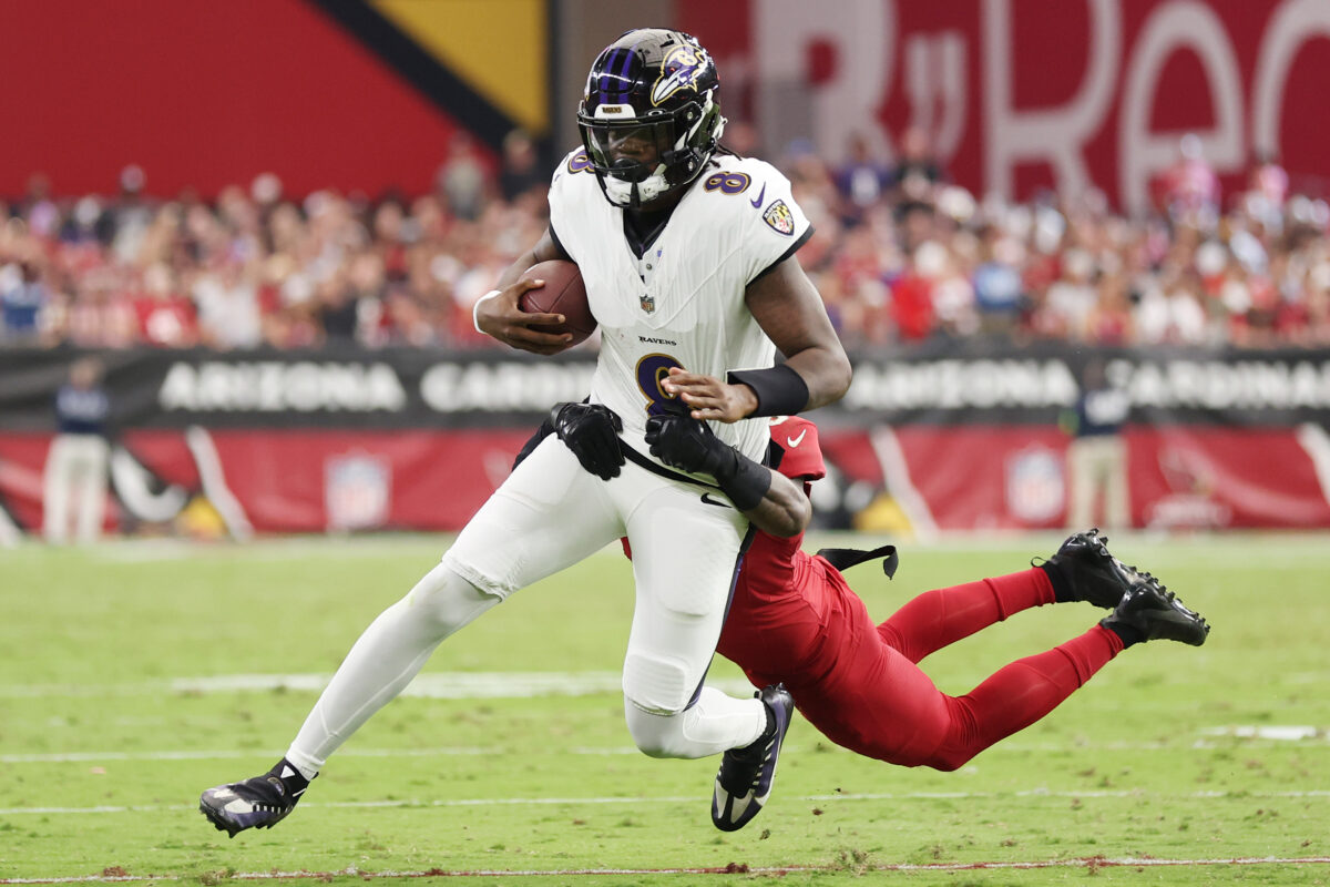 Takeaways and highlights from first half as Ravens hold a 14-7 lead over Cardinals
