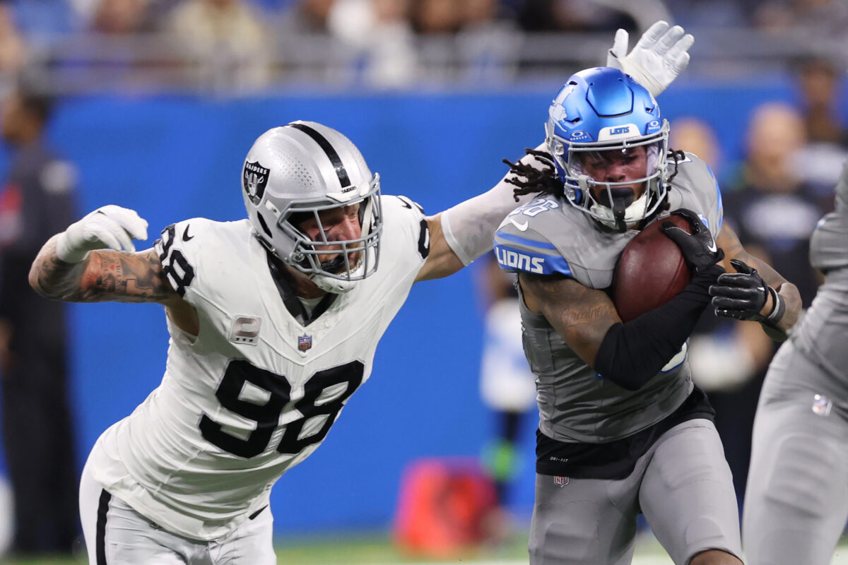 NFL fans were disgusted by the Lions and Raiders’ gray uniform combo on MNF