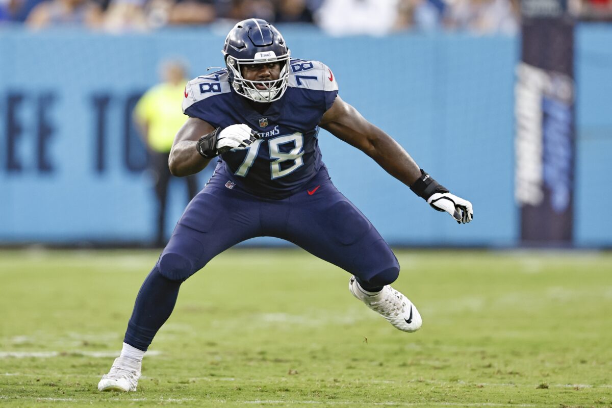 Titans’ Nicholas Petit-Frere on track to start at LT in Week 8