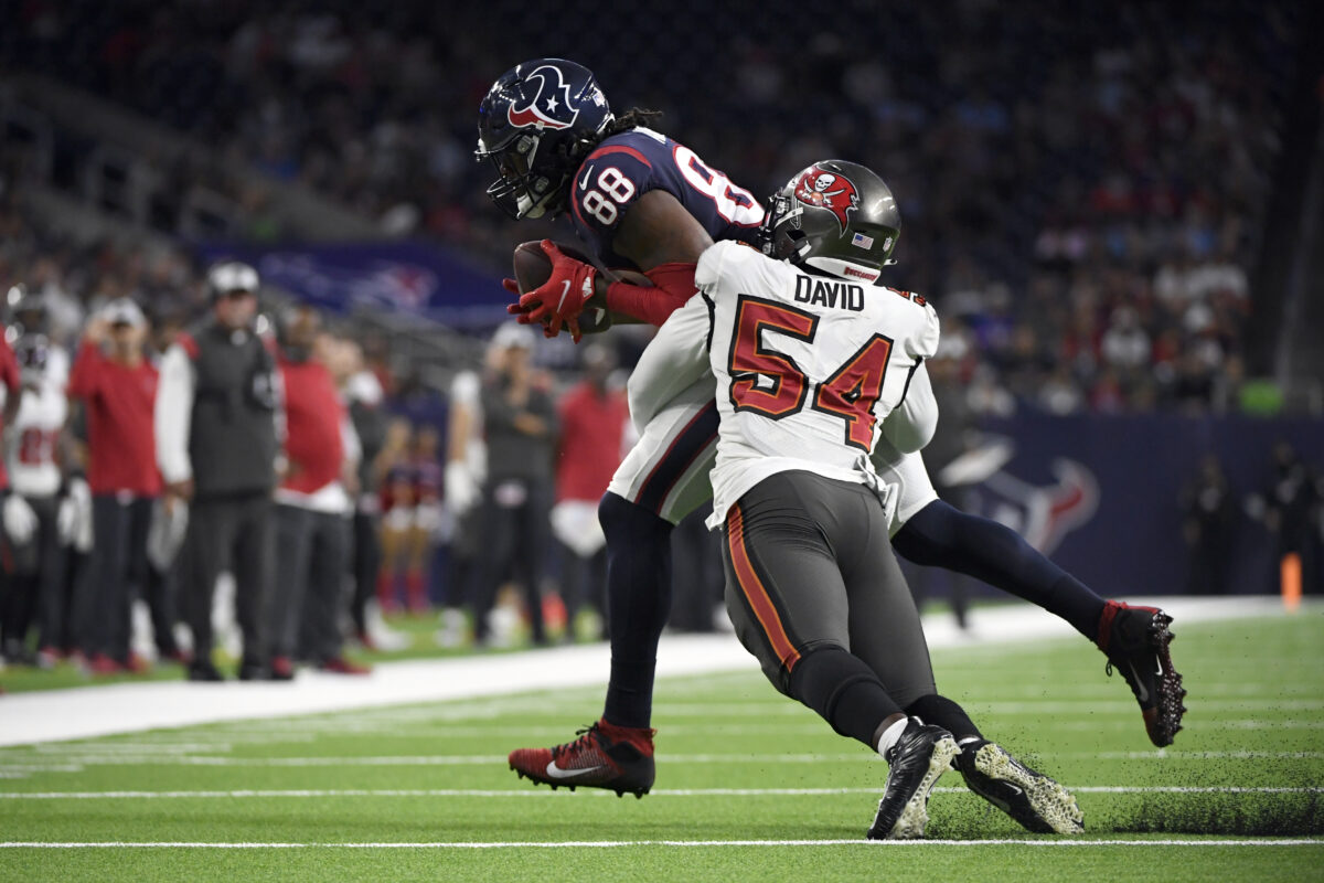 Bucs open as narrow underdogs against the Houston Texans for Week 9