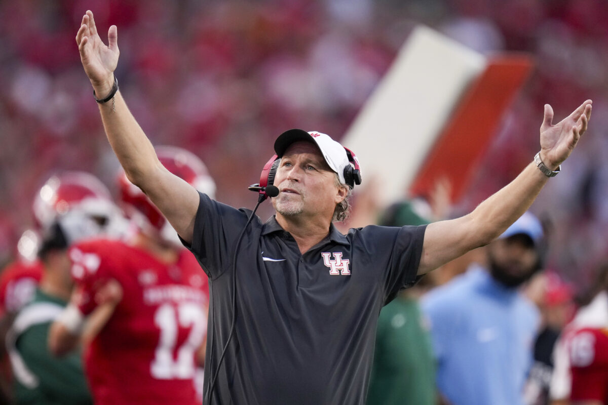 College football fans were beyond baffled by this ball spot late in Houston’s loss to Texas