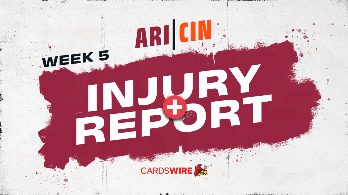 LOOK: Cardinals-Bengals Week 5 final injury report game designations