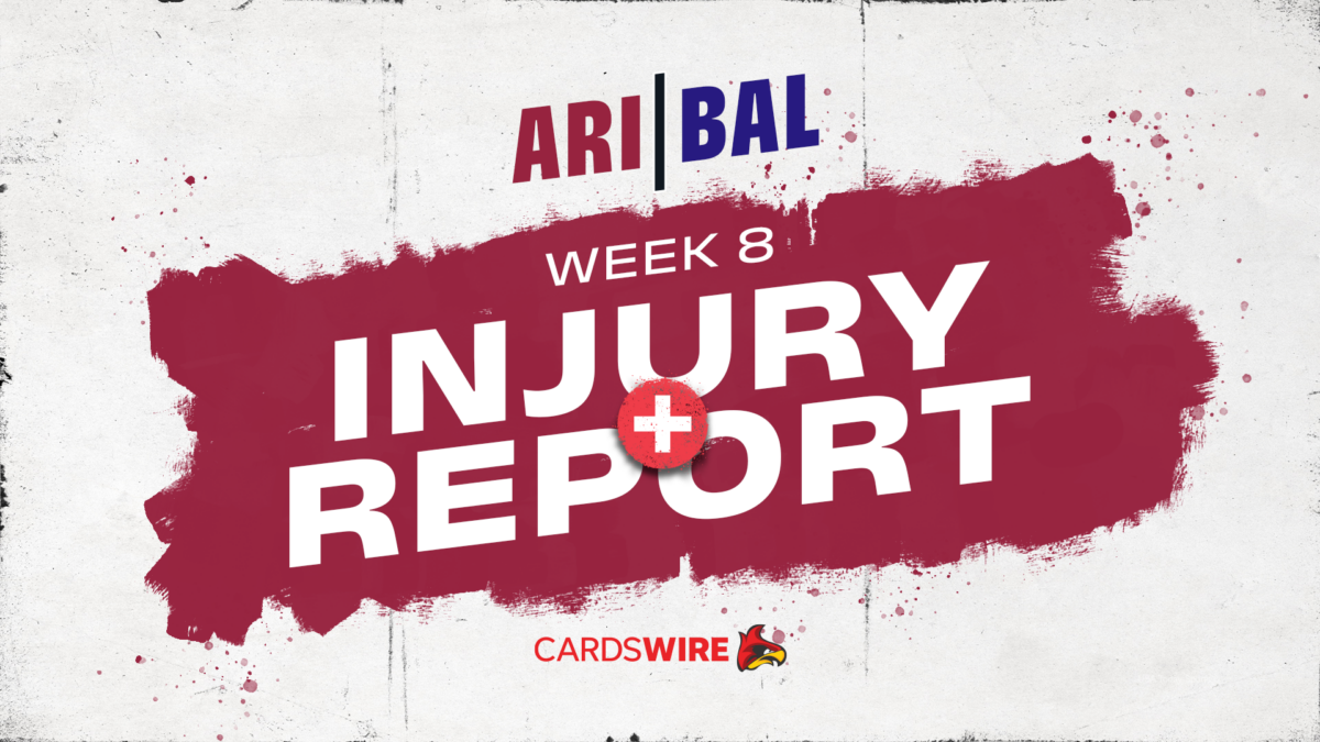 Ravens-Cardinals Week 8 final injury report game designations