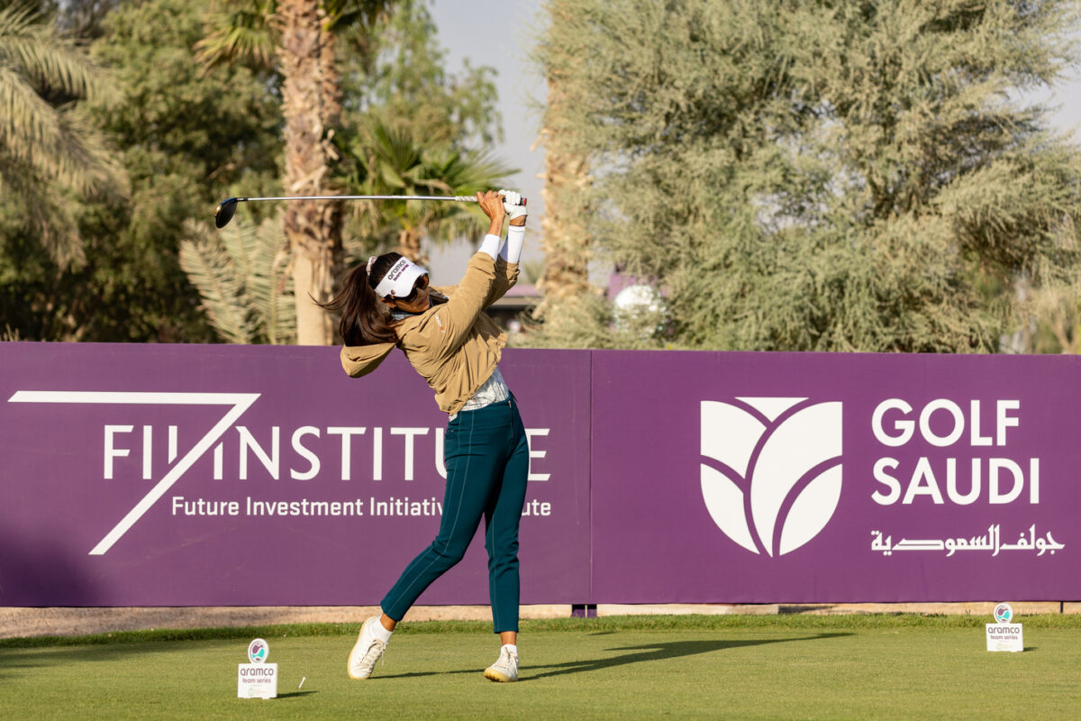 Alison Lee wins by eight in Saudi Arabia with record-setting performance