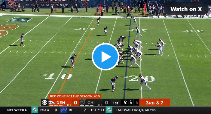 WATCH: Broncos QB Russell Wilson throws TD pass to RB Jaleel McLaughlin