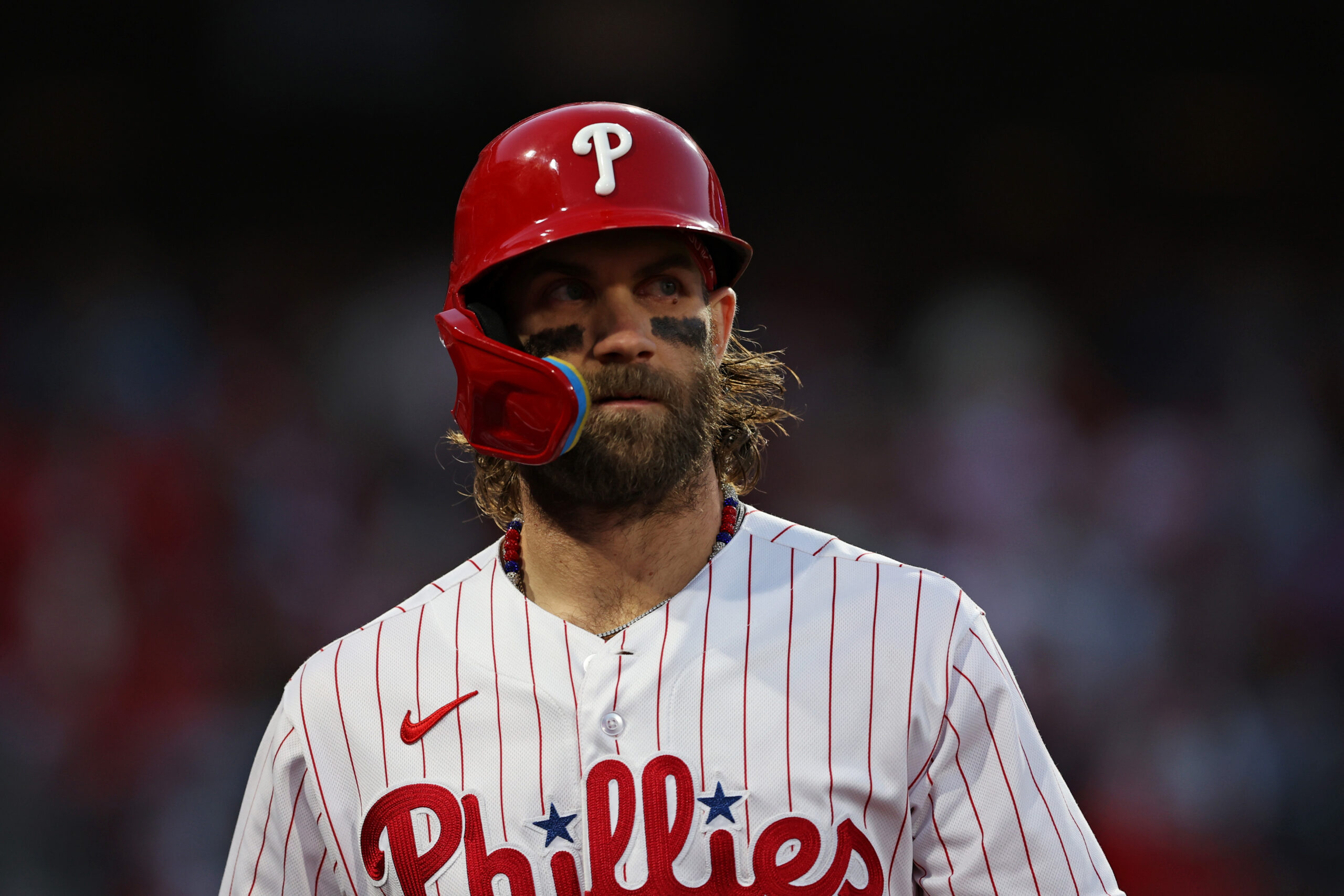 Phillies star Bryce Harper pulls up to Game 7 in Pat Bev Sixers uniform