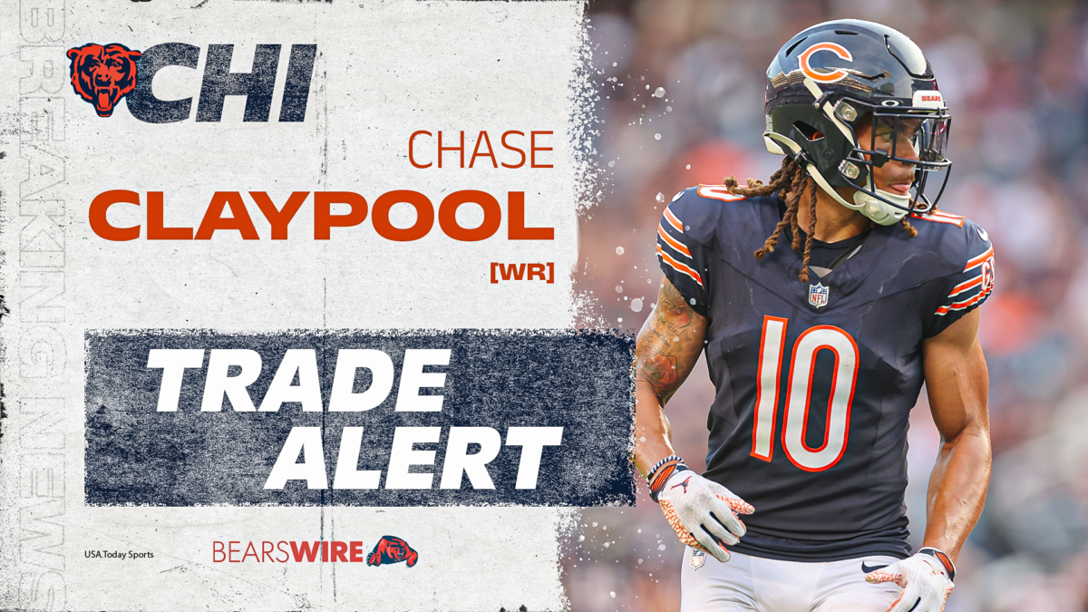 Bears trade WR Chase Claypool to Dolphins