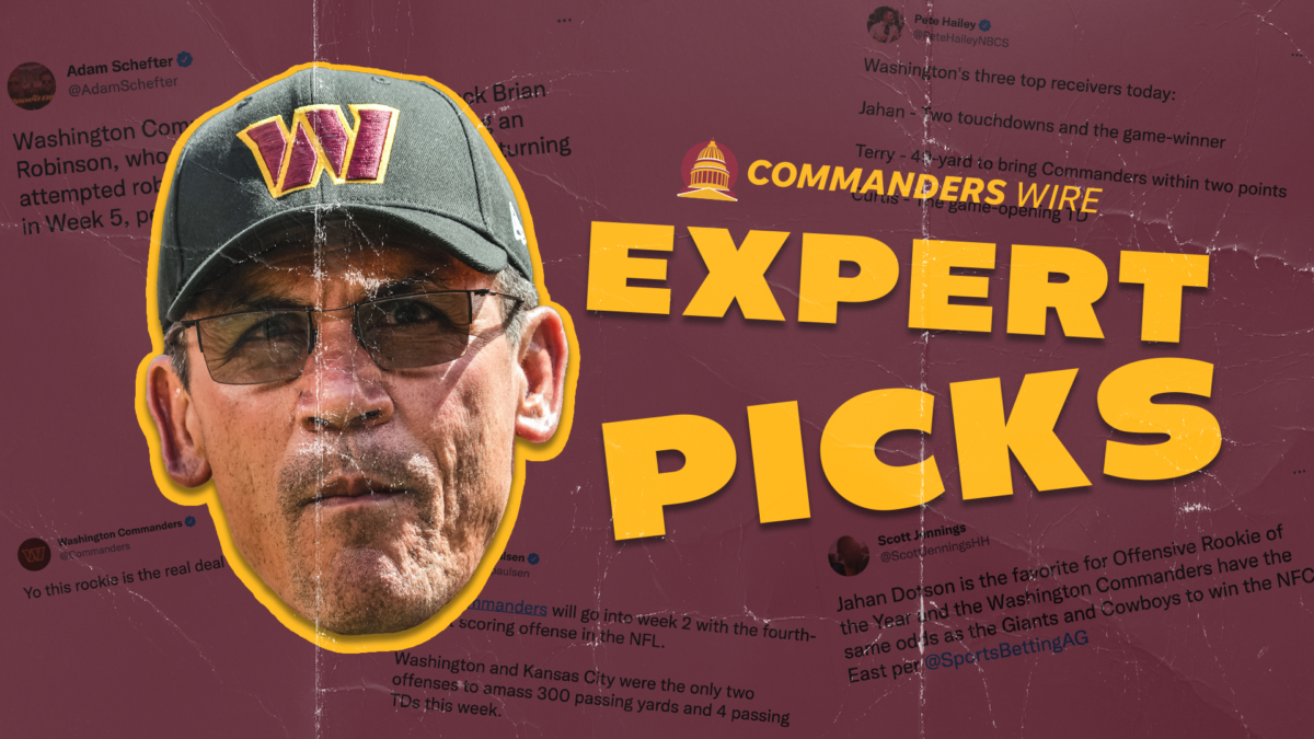 NFL Week 5 picks: Who the experts are taking in Commanders vs. Bears