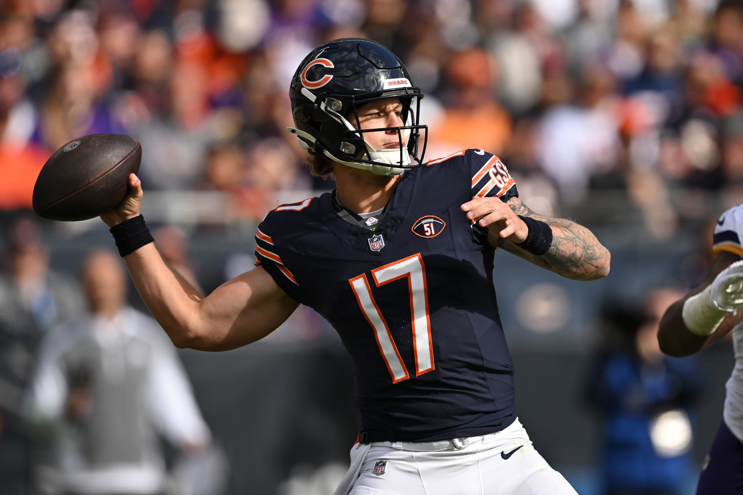 Bears QB Tyson Bagent nominated for Pepsi Rookie of the Week