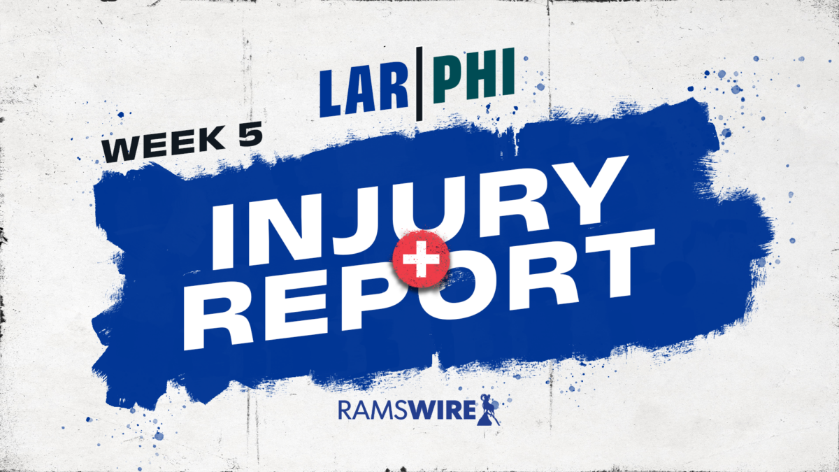 Rams-Eagles injury report: Final statuses for Week 5