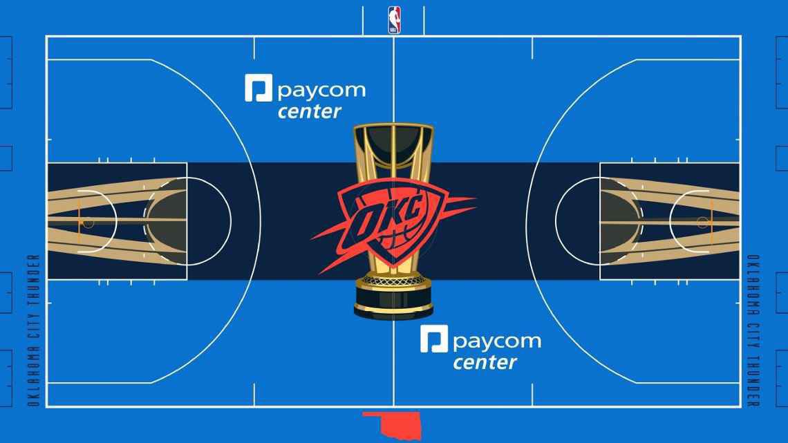 OKC Thunder’s 2023-24 in-season tournament court design revealed