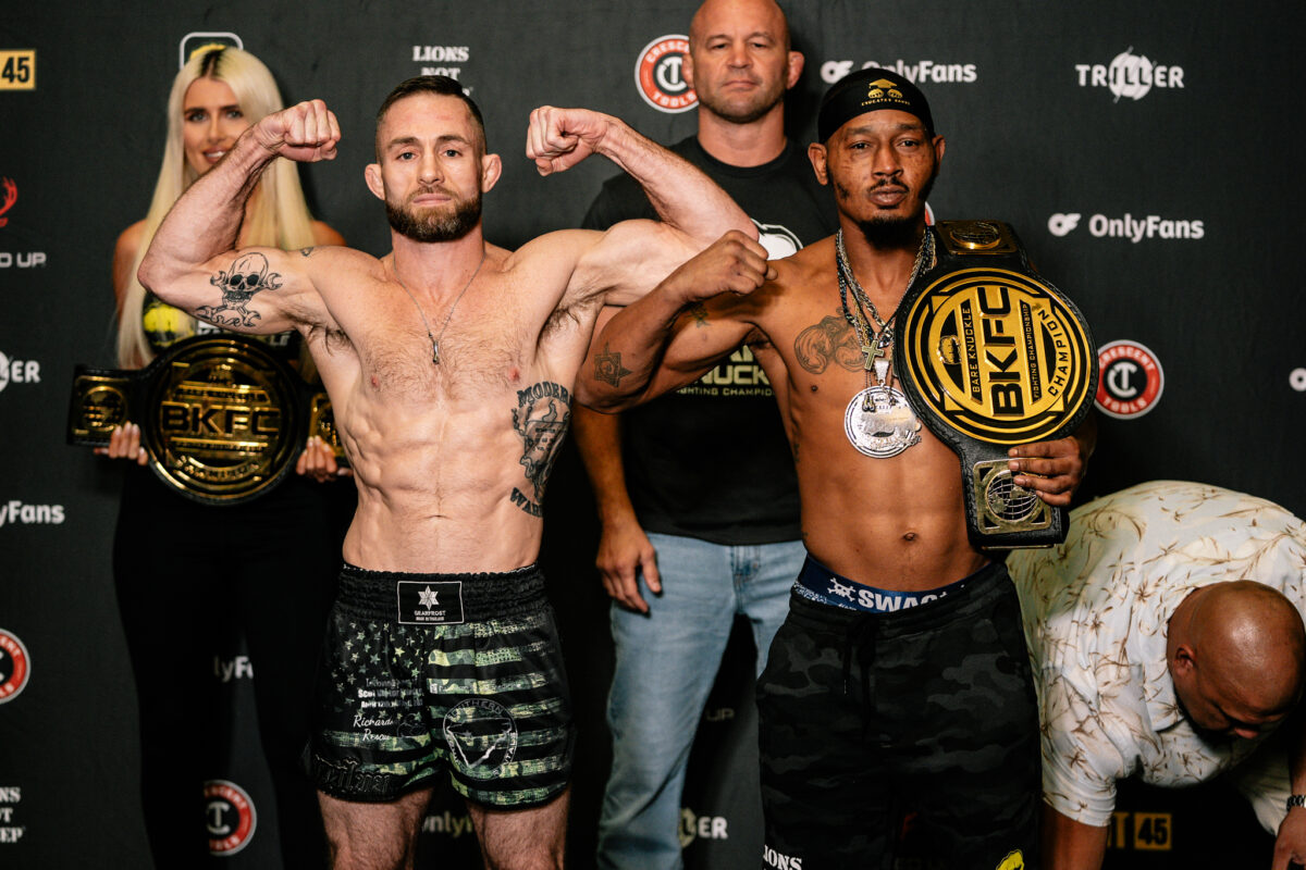 Photos: BKFC 52 weigh-ins and fighter faceoffs