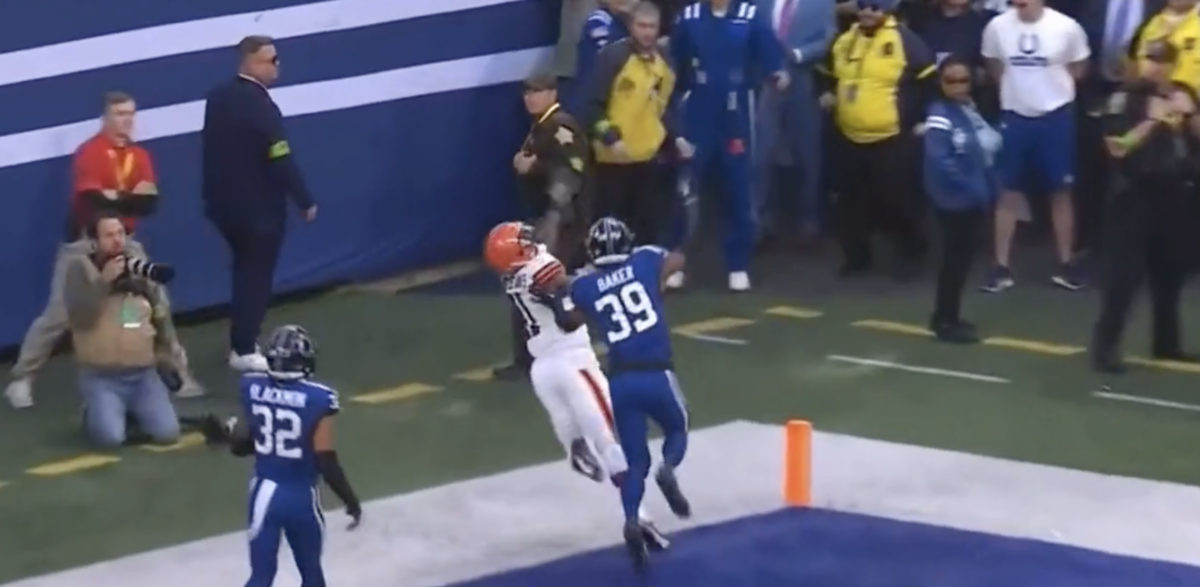 Colts fans were justifiably livid over the pass interference penalty that set up the Browns’ winning TD