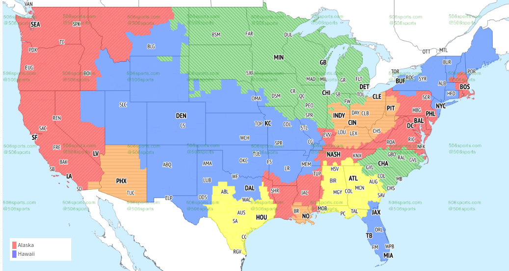 Eagles vs. Rams: TV broadcast map for Week 5