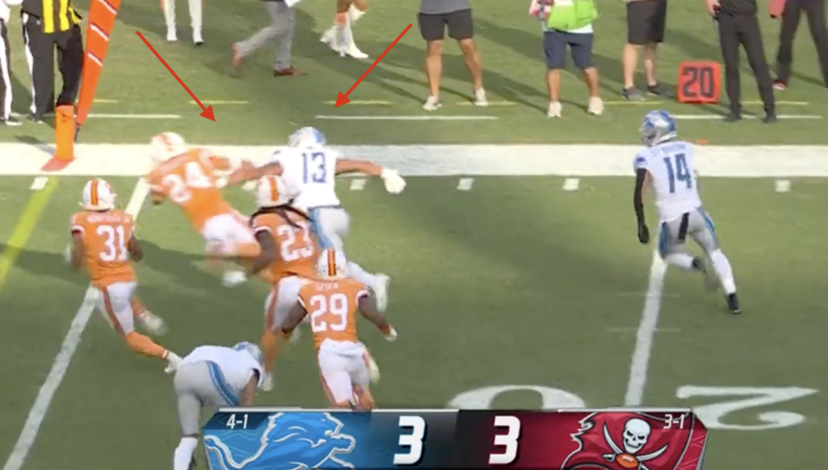 Lions backup RB Craig Reynolds’ monster block on an Amon-Ra St. Brown TD sums up Detroit’s toughness