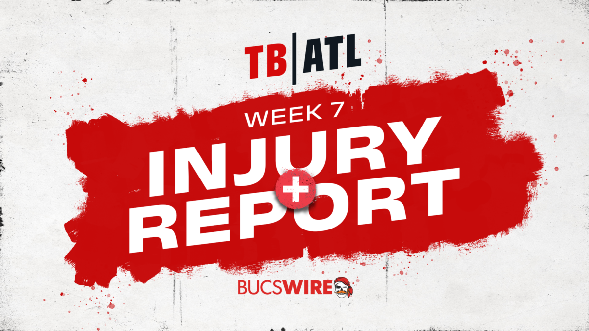 Bucs Week 7 Wednesday Injury Report: Only three names listed between Bucs and Falcons