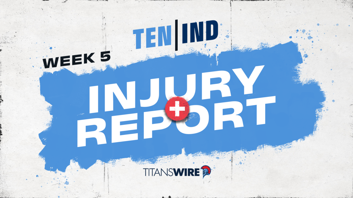 Titans release first injury report ahead of Week 5 game vs. Colts