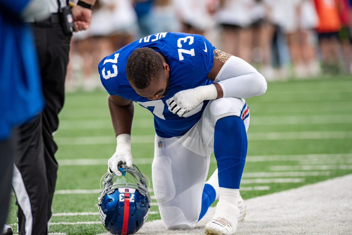 Giants Evan Neal doubles down on apology, teammates weigh in