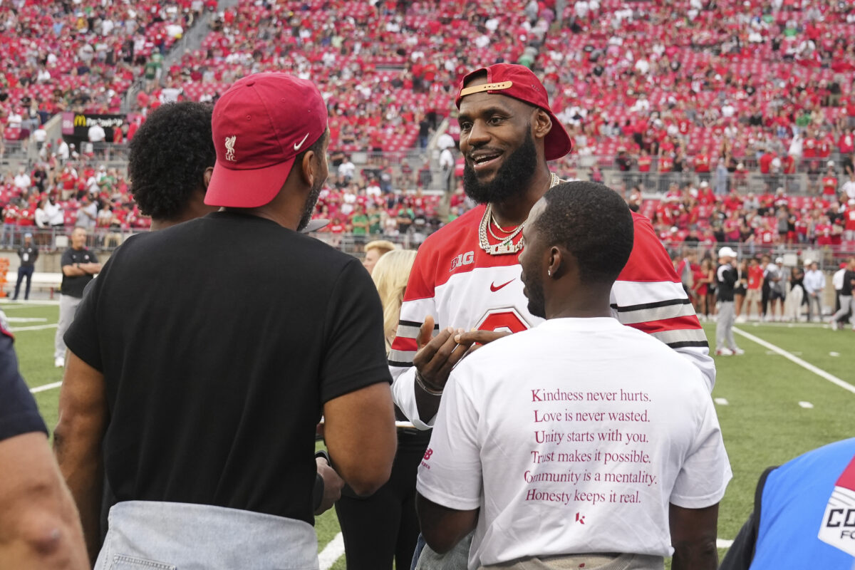 LeBron James gifts Ohio State football custom cleats for game vs. Penn State