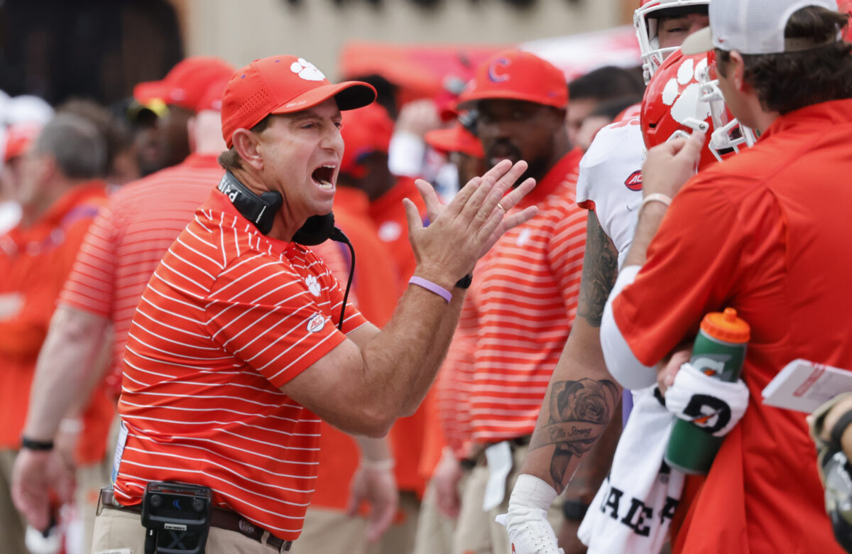 Dabo Swinney on last season’s win over Wake Forest: ‘I almost want to burn the tape and never watch it again’