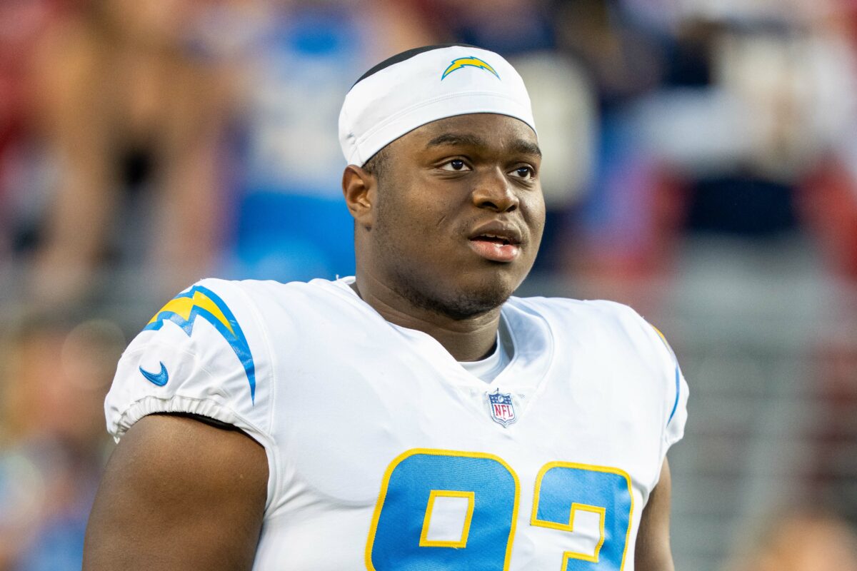 Chargers DT Otito Ogbonnia working way back from knee injury