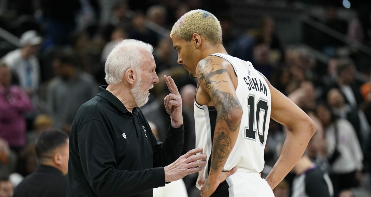 Spurs’ Jeremy Sochan discusses Gregg Popovich free throw influence