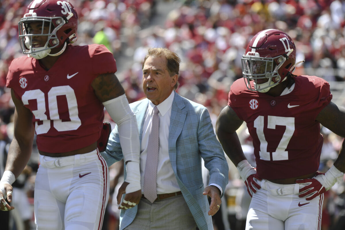 Nick Saban provides update on two injuries suffered in Week 7
