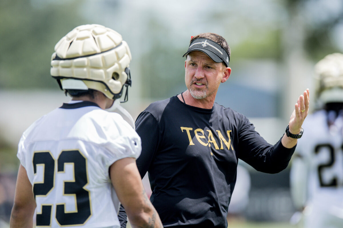 WATCH: Dennis Allen addresses Saints locker room after their win over the Colts