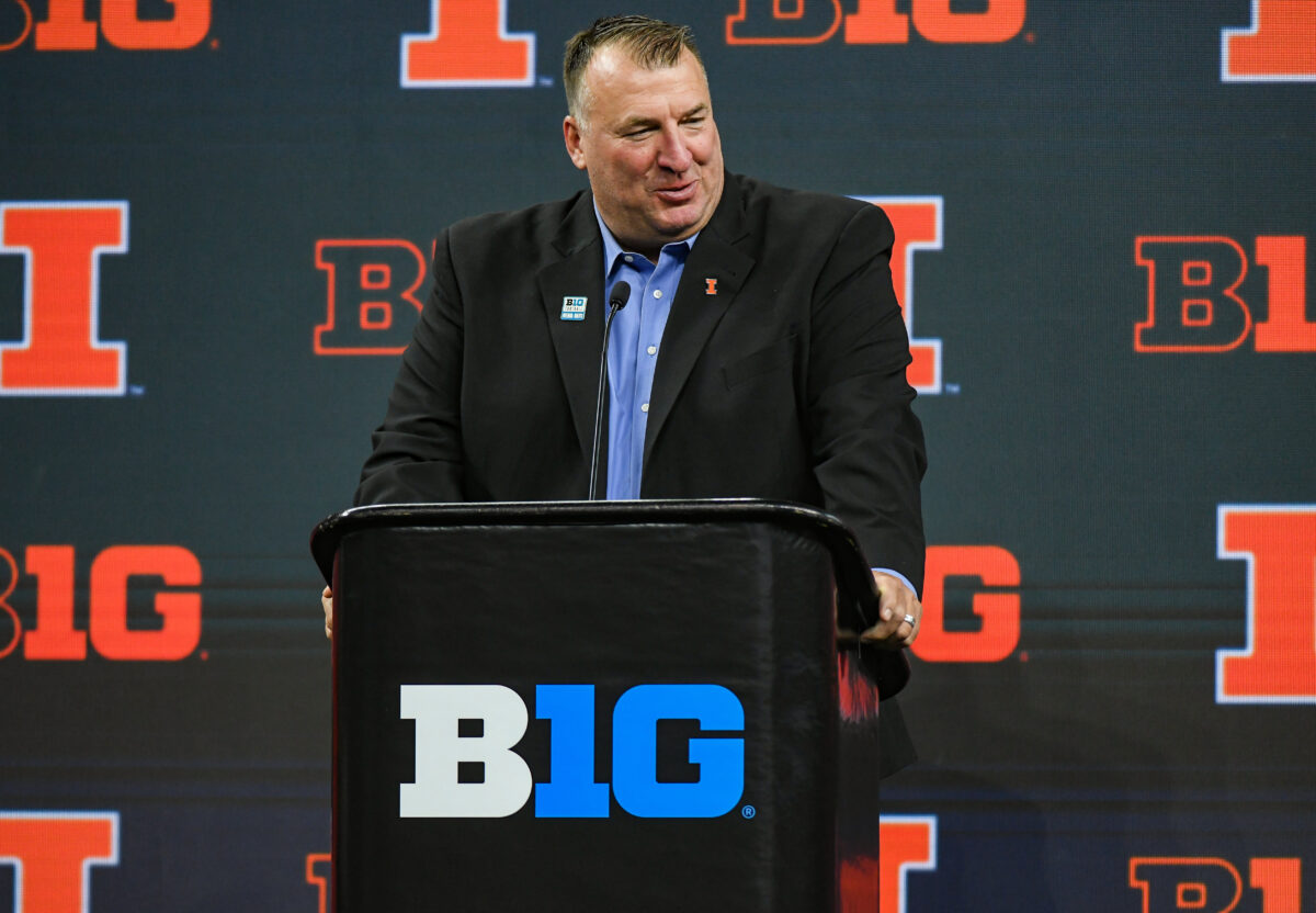 WATCH: Illinois HC Bret Bielema discusses playing the new-look Wisconsin program