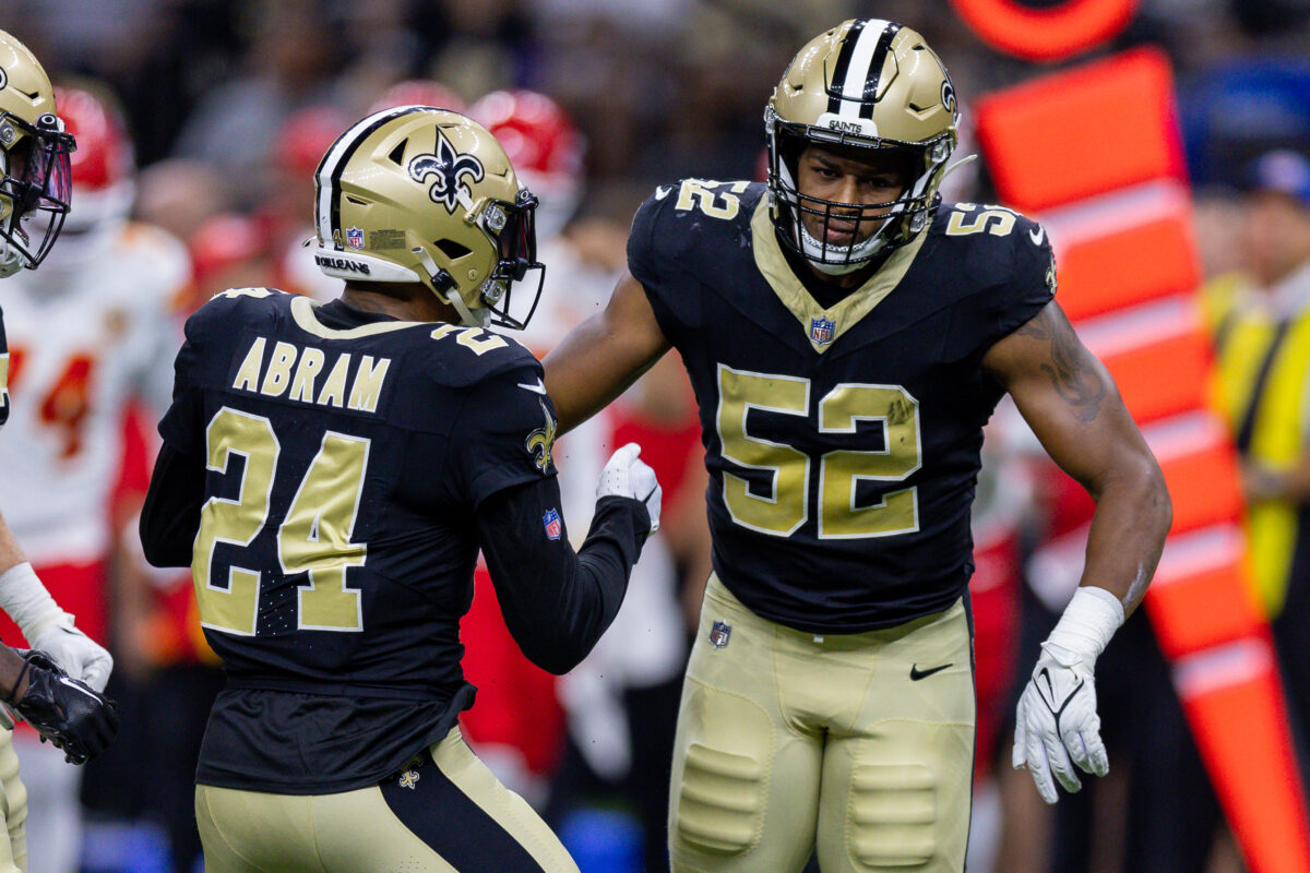 Saints elevate two experienced defensive backs for Week 5’s Patriots game